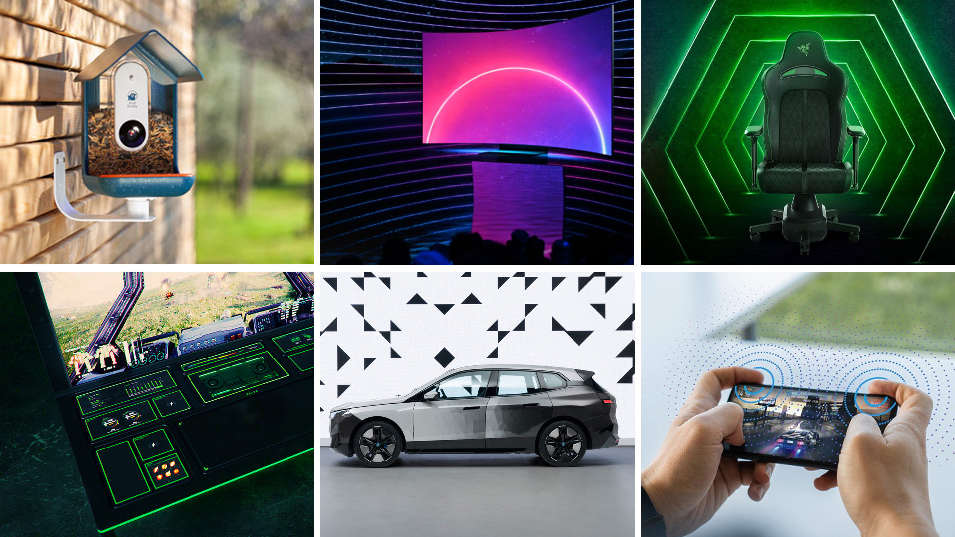 Bird Buddy, Samsung Odyssey Ark, Razer Enki Pro HyperSense, Razer Project Sophia, BMW color changing paint, Nexus Touch