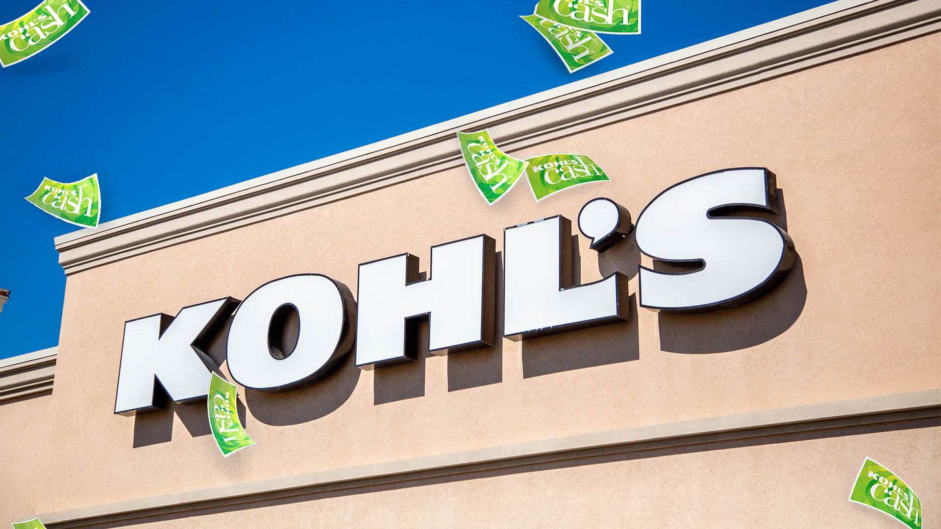 Kohl's storefront exterior with Kohl's cash
