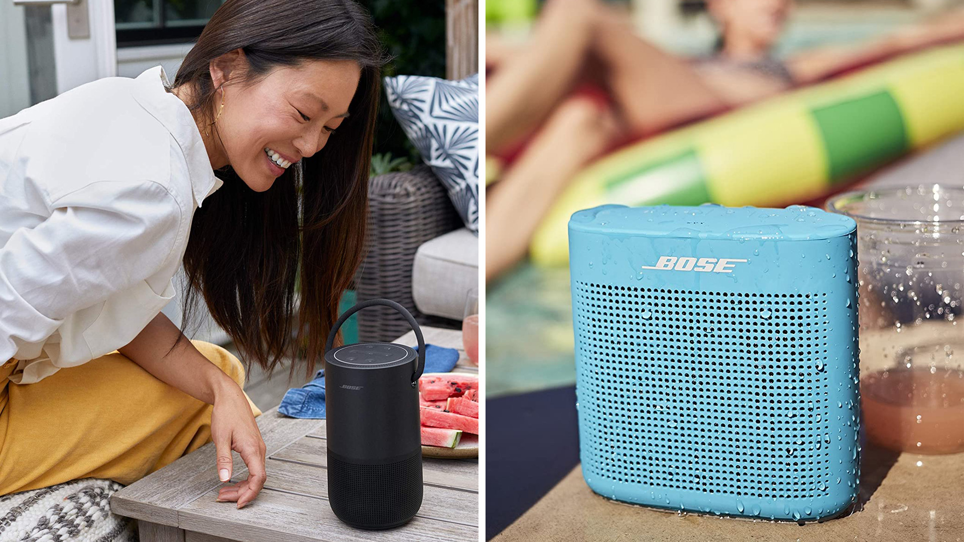 Bose smart speaker and portable speaker