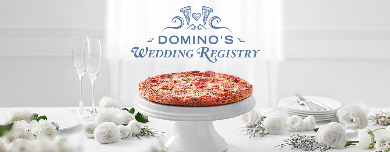 pizza on wedding table